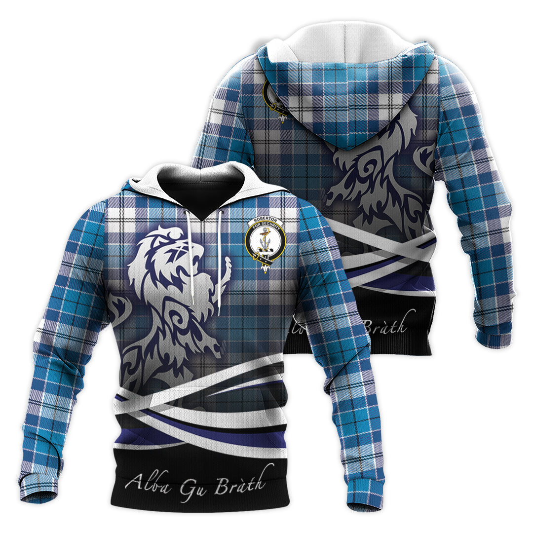 Printivon Roberton Tartan Scottish Lion Hoodie
