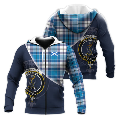 Printivon Roberton Tartan Scottish Crest Hoodie