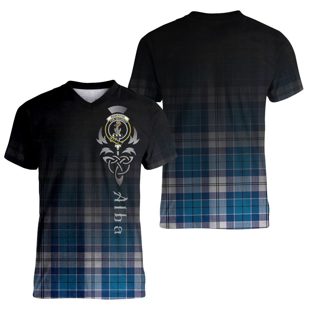 Printivon Roberton Tartan Crest Alba Celtic T Shirt