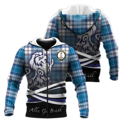 Printivon Roberton Tartan Scottish Lion Hoodie