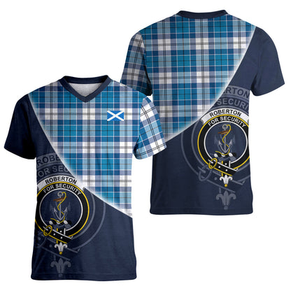 Printivon Roberton Tartan Scottish Crest T Shirt