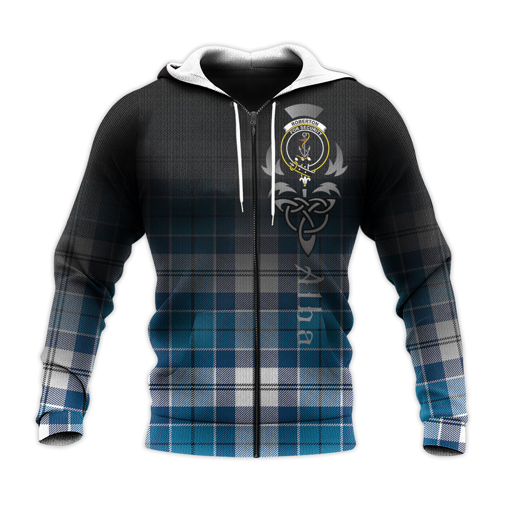 Printivon Roberton Tartan Crest Alba Celtic Hoodie