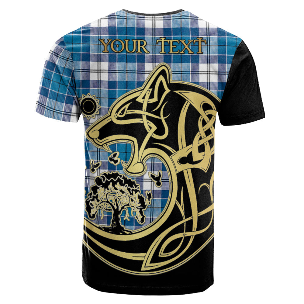 Printivon Roberton Crest Celtic Wolf Tartan T Shirt Custom Your Text