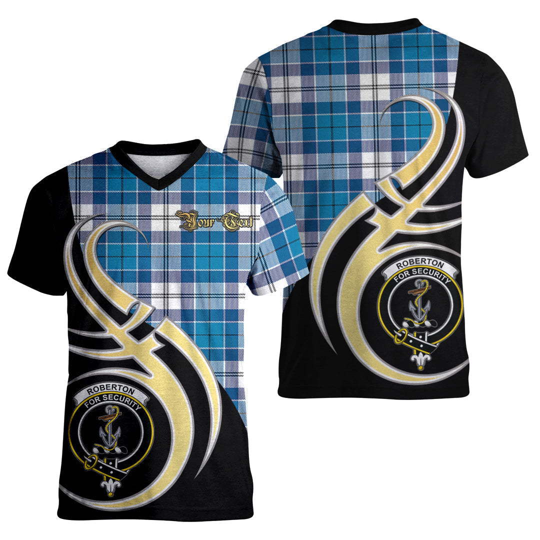 Printivon Roberton Tartan Crest Believe In Me T Shirt