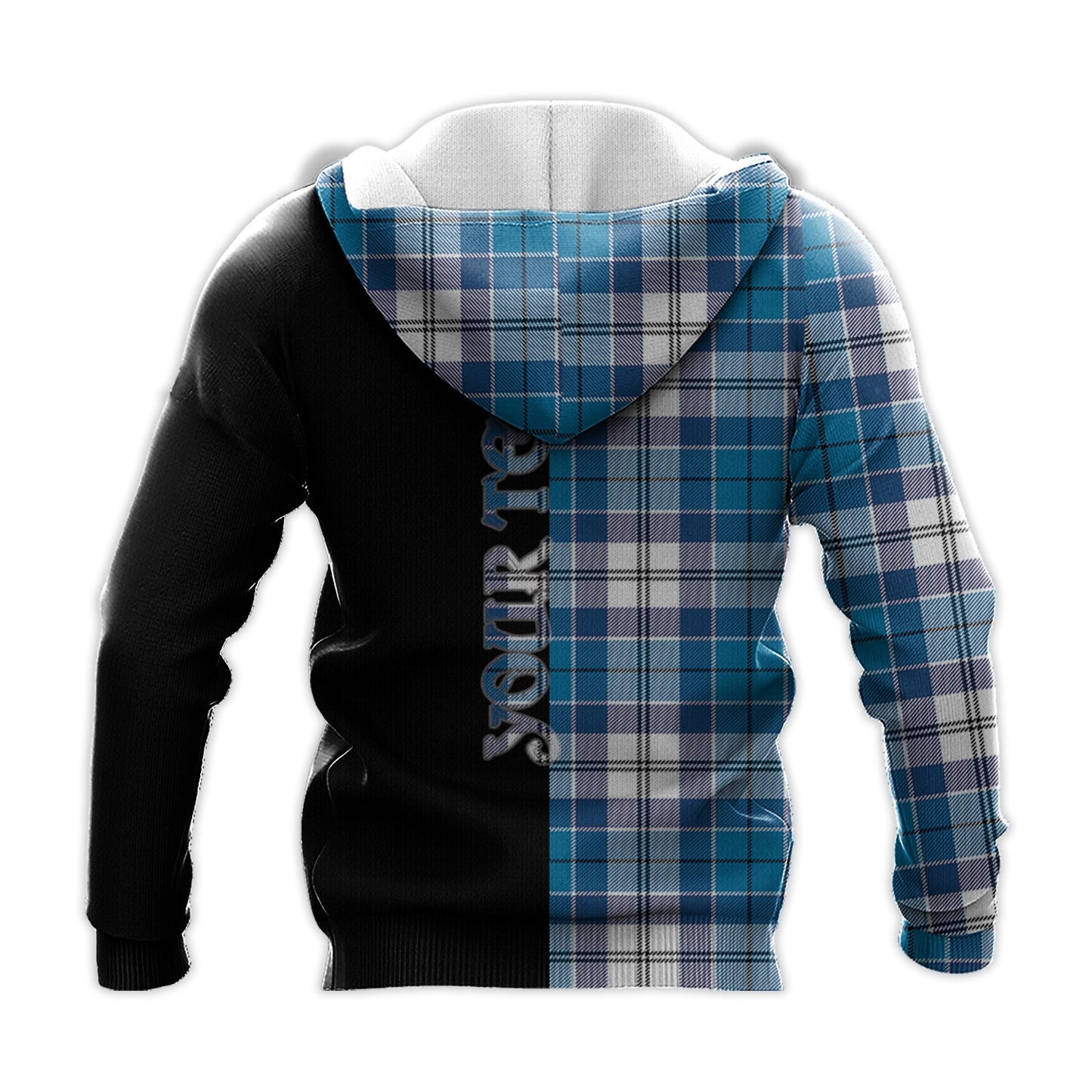 Printivon Roberton Tartan Personalize Half Hoodie