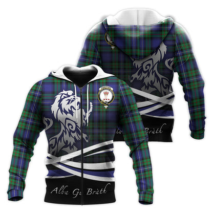 Printivon Robertson Hunting Modern Tartan Scottish Lion Hoodie