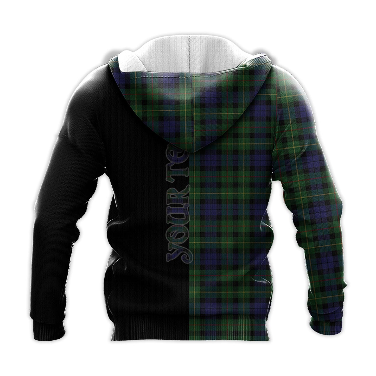Printivon Rollo Tartan Personalize Half Hoodie