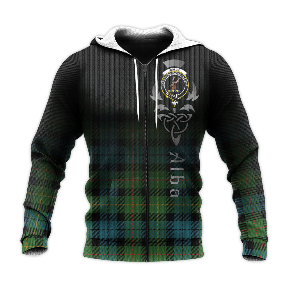 Printivon Rollo Ancient Tartan Crest Alba Celtic Hoodie