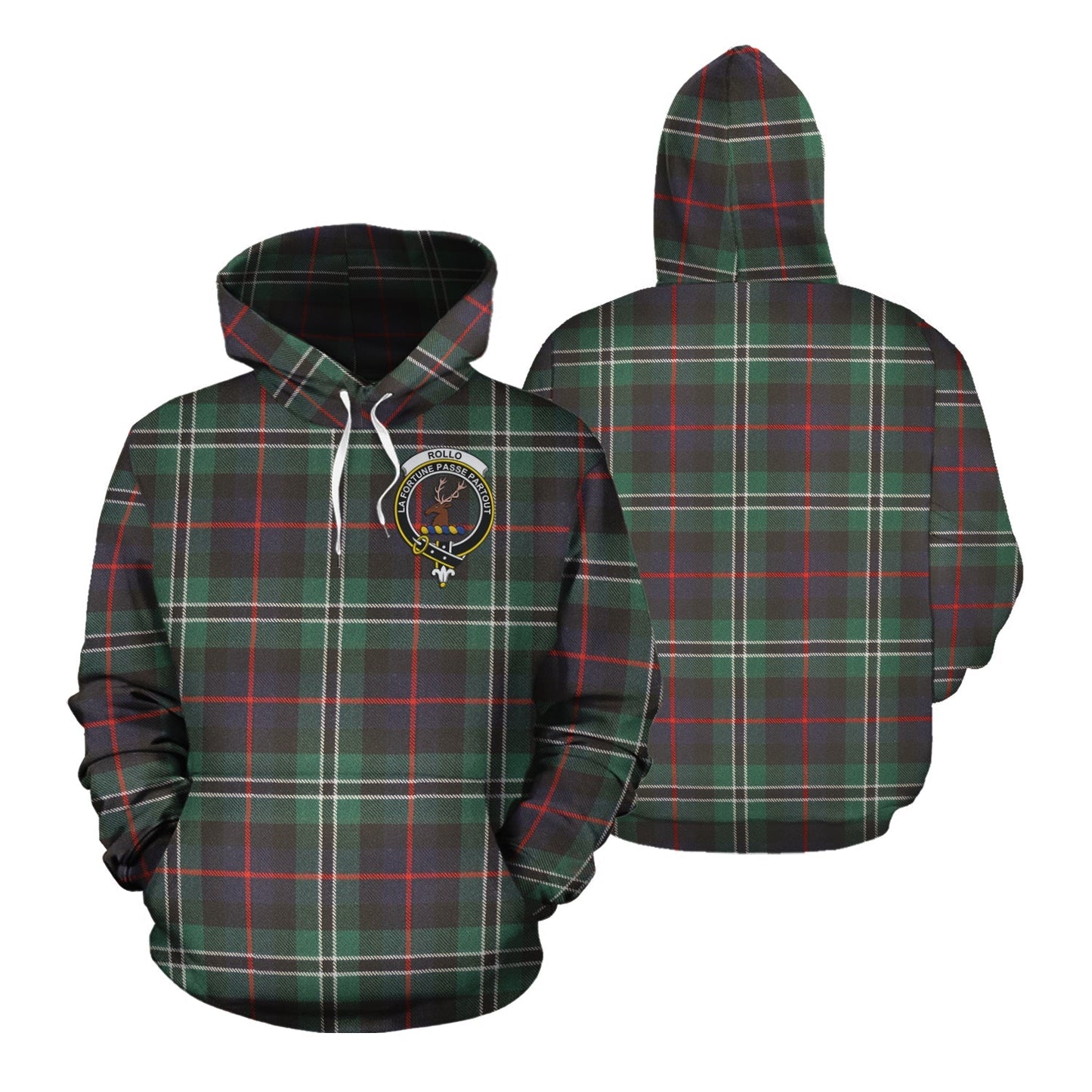 Printivon Rollo Hunting Tartan Hoodie