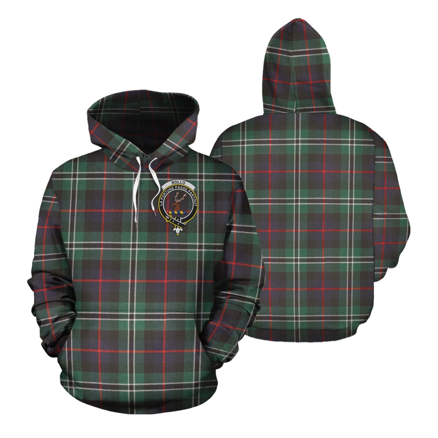 Printivon Rollo Hunting Tartan Hoodie