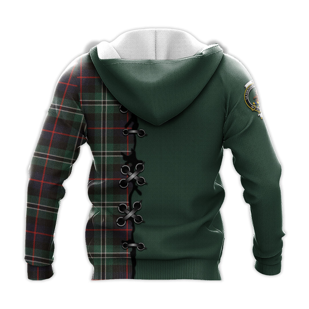 Printivon Rollo Hunting Tartan Hoodie Lion Rampant And Celtic Thistle Style