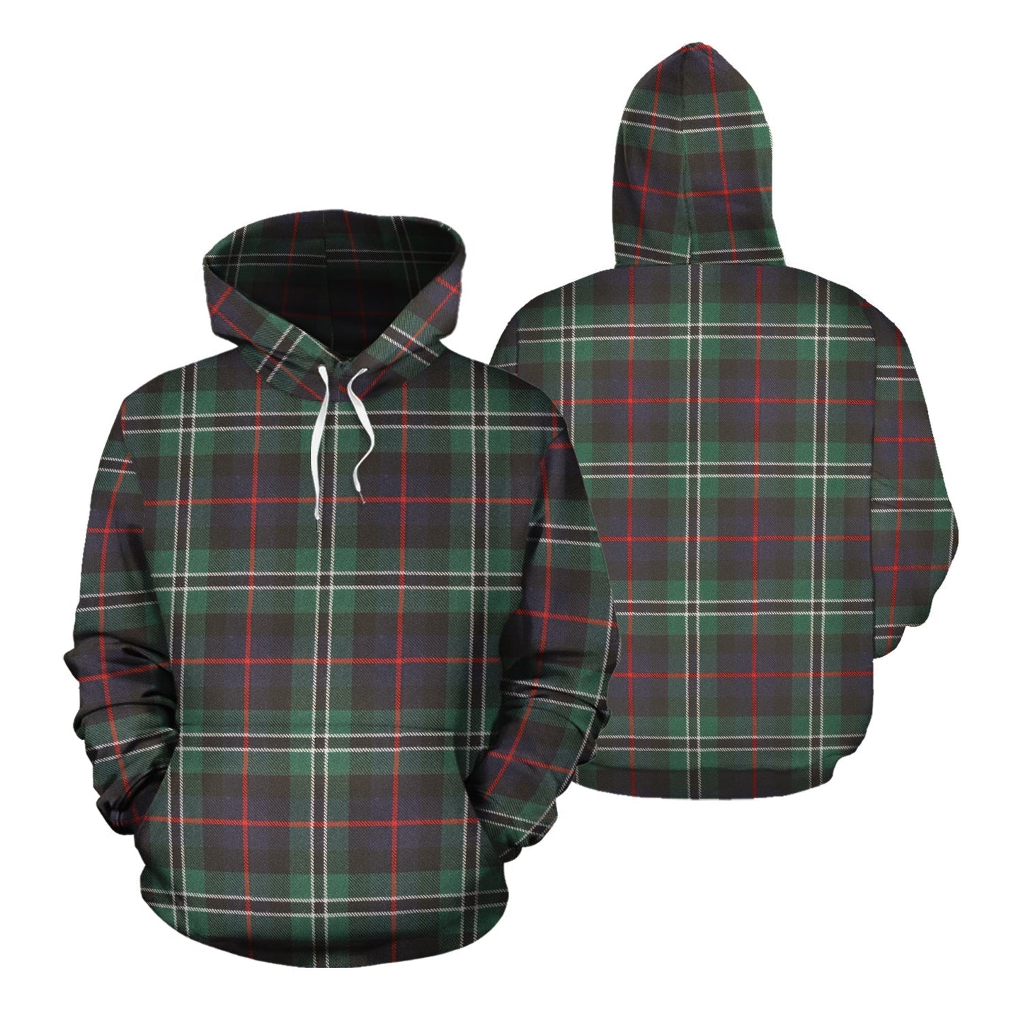 Printivon Rollo Hunting Tartan Hoodie