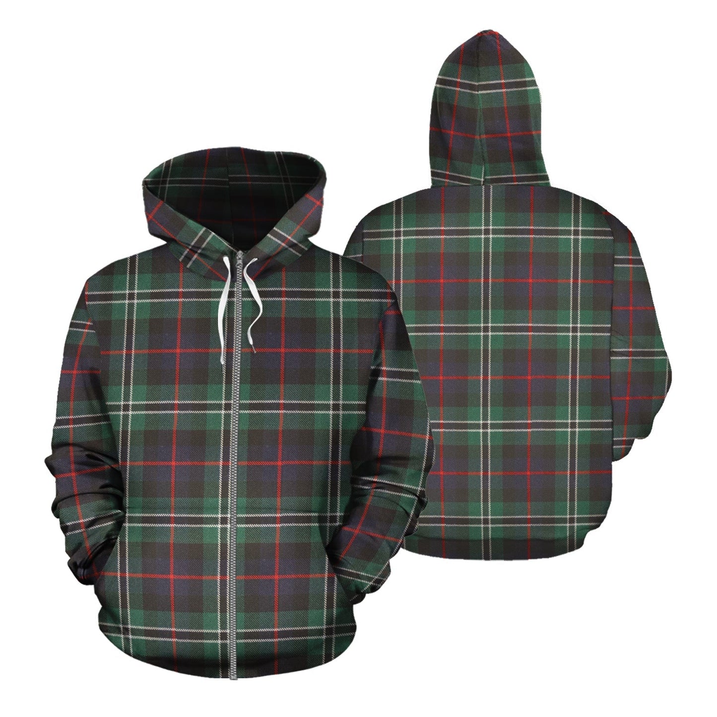Printivon Rollo Hunting Tartan Hoodie
