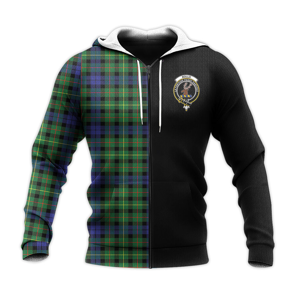 Printivon Rollo Modern Tartan Personalize Half Hoodie