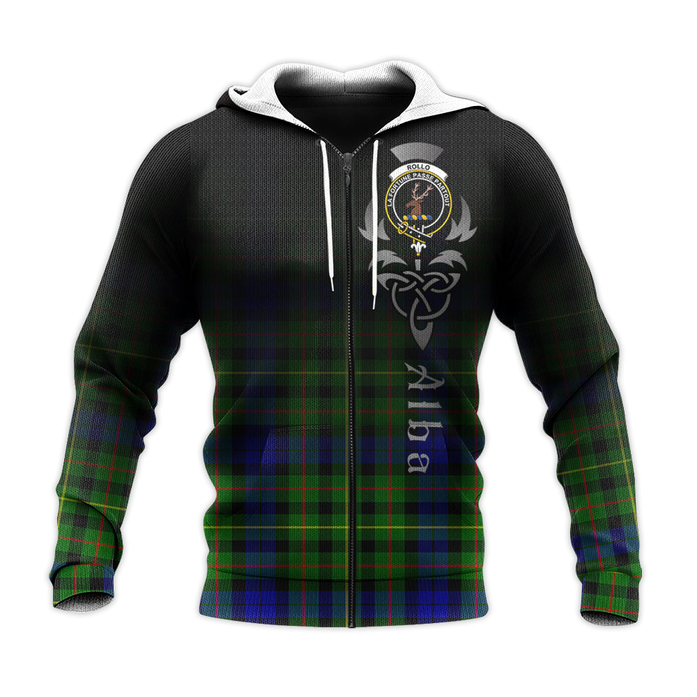 Printivon Rollo Modern Tartan Crest Alba Celtic Hoodie