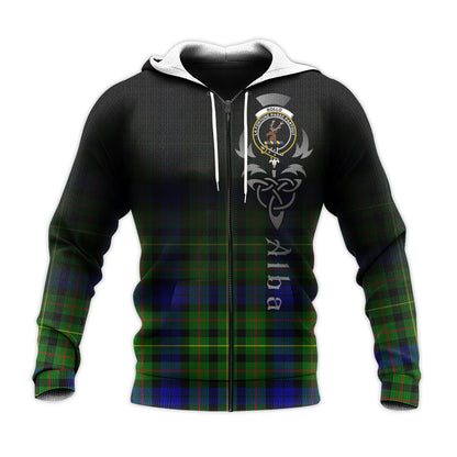 Printivon Rollo Modern Tartan Crest Alba Celtic Hoodie