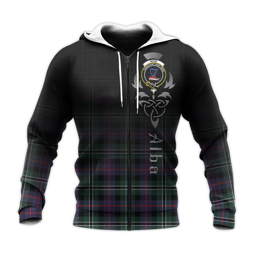 Printivon Rose Hunting Modern Tartan Crest Alba Celtic Hoodie