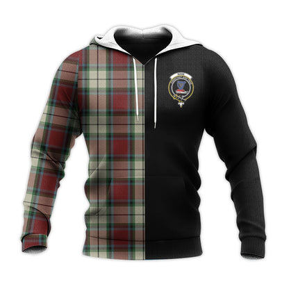 Printivon Rose White Dress Tartan Personalize Half Hoodie