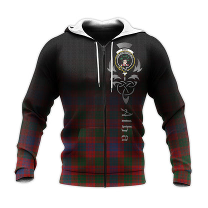 Printivon Ross Tartan Crest Alba Celtic Hoodie