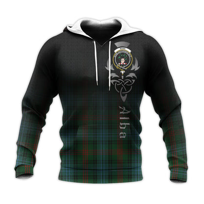 Printivon Ross Hunting Tartan Crest Alba Celtic Hoodie