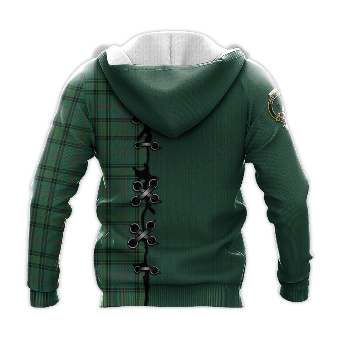 Printivon Ross Hunting Ancient Tartan Hoodie Lion Rampant And Celtic Thistle Style