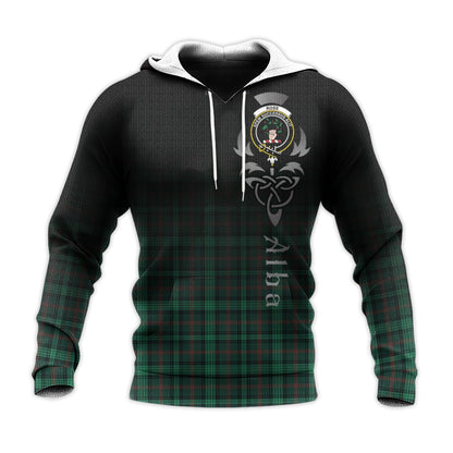 Printivon Ross Hunting Modern Tartan Crest Alba Celtic Hoodie