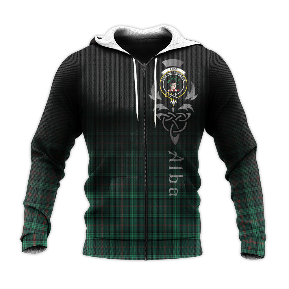 Printivon Ross Hunting Modern Tartan Crest Alba Celtic Hoodie