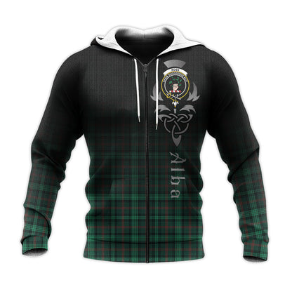 Printivon Ross Hunting Modern Tartan Crest Alba Celtic Hoodie