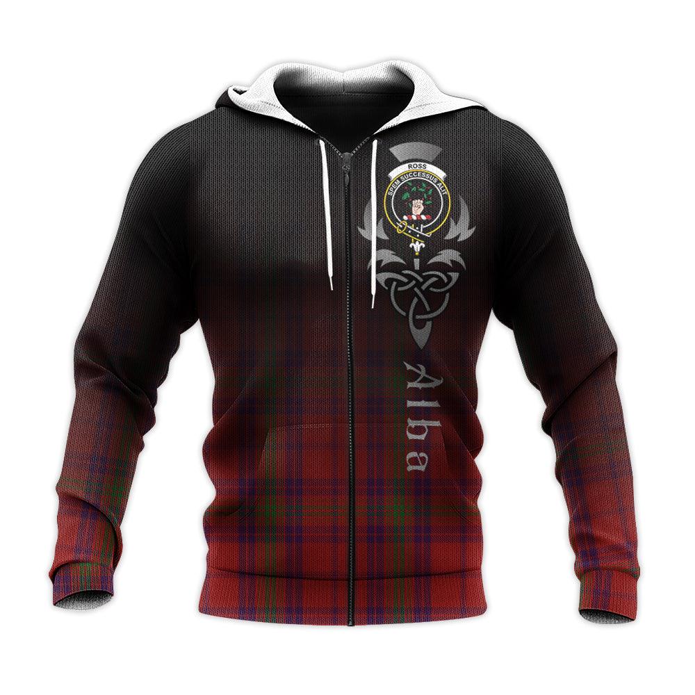 Printivon Ross Old Tartan Crest Alba Celtic Hoodie