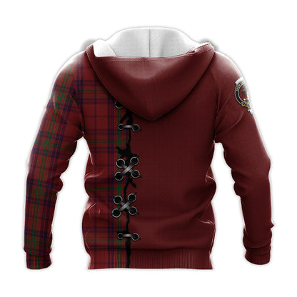 Printivon Ross Old Tartan Hoodie Lion Rampant And Celtic Thistle Style