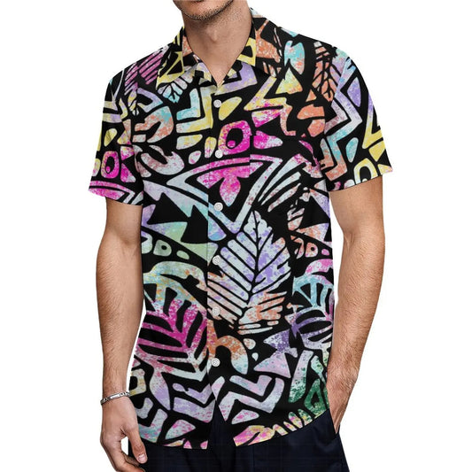 Polynesian Tribal Pattern Matching Outfit For Couple Puletasi Dress Man Shirt Party Set