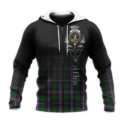 Printivon Russell Tartan Crest Alba Celtic Hoodie