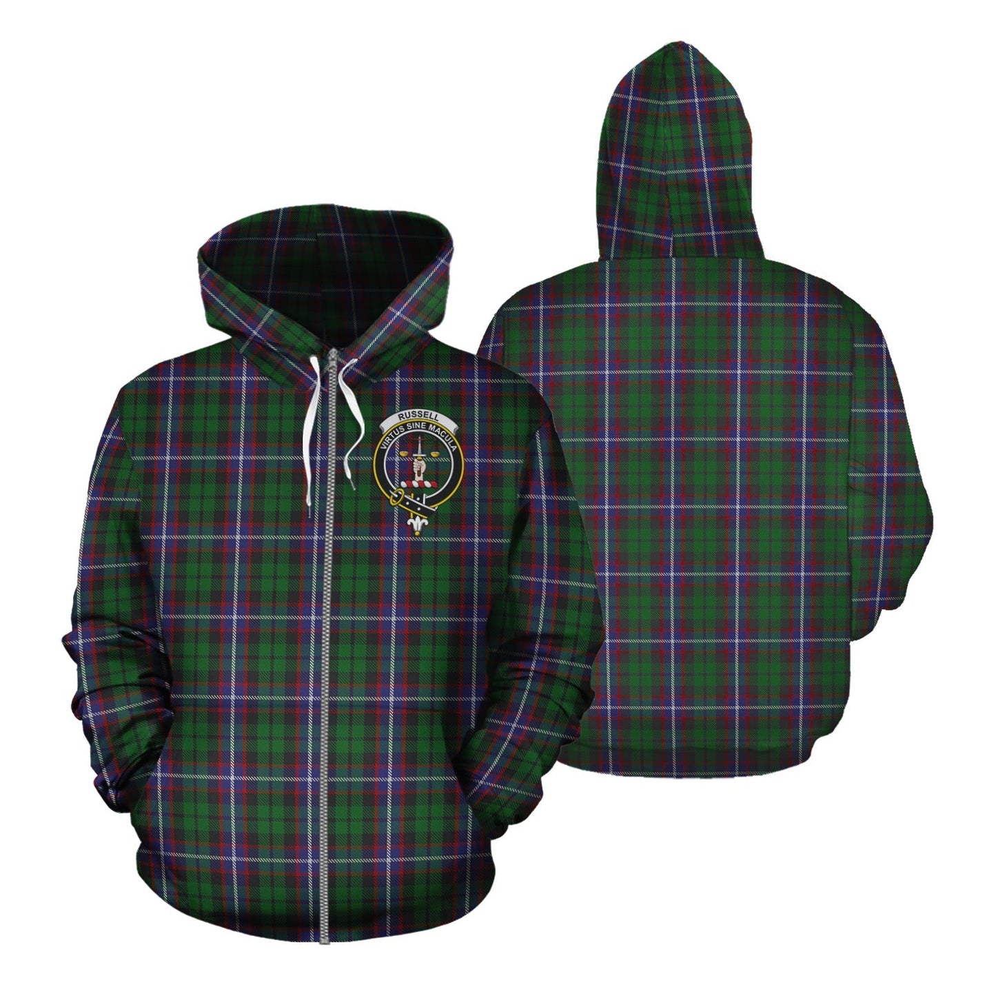 Printivon Russell Tartan Hoodie