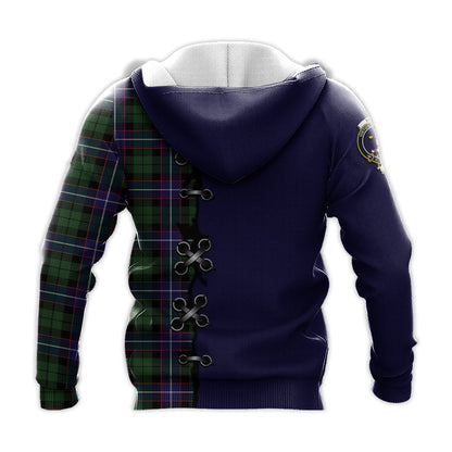 Printivon Russell Modern Tartan Hoodie Lion Rampant And Celtic Thistle Style