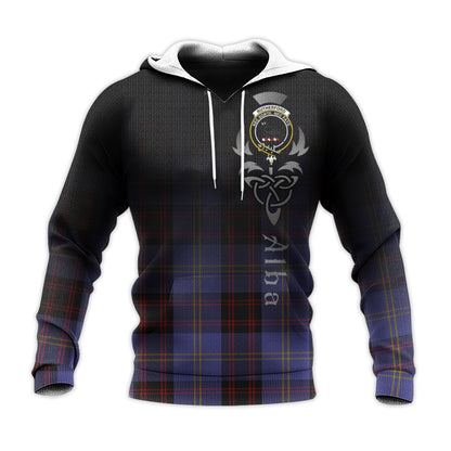 Printivon Rutherford Tartan Crest Alba Celtic Hoodie