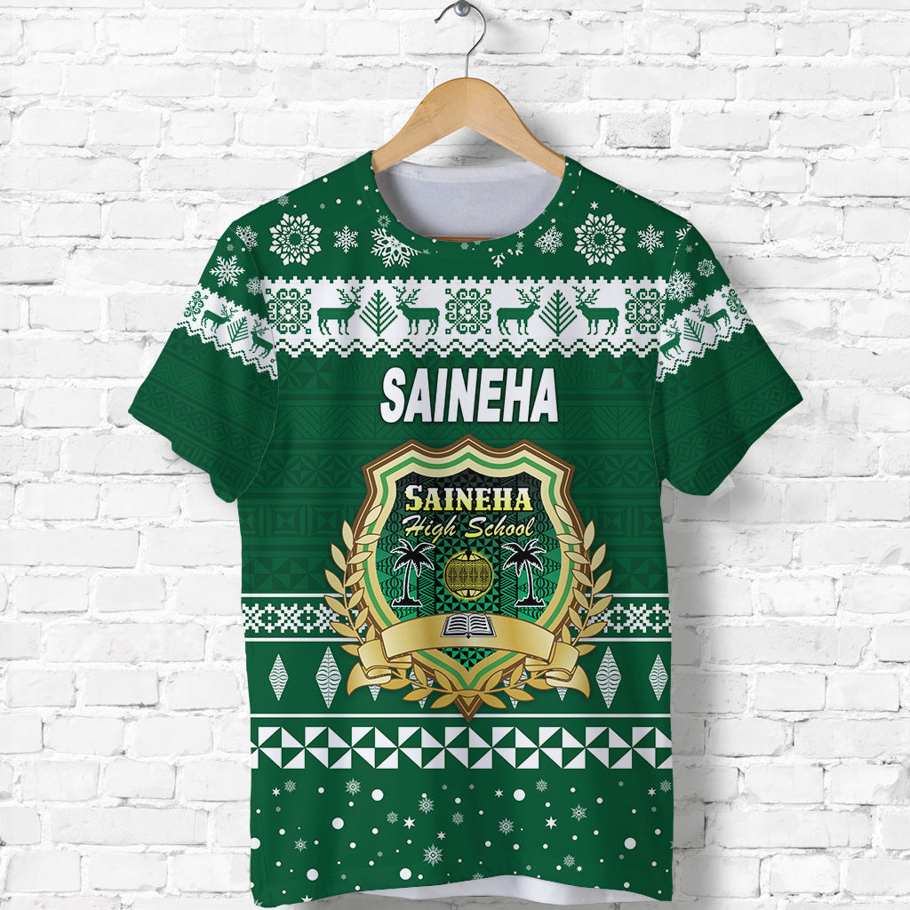 Saineha High School Christmas T Shirt Simple Style