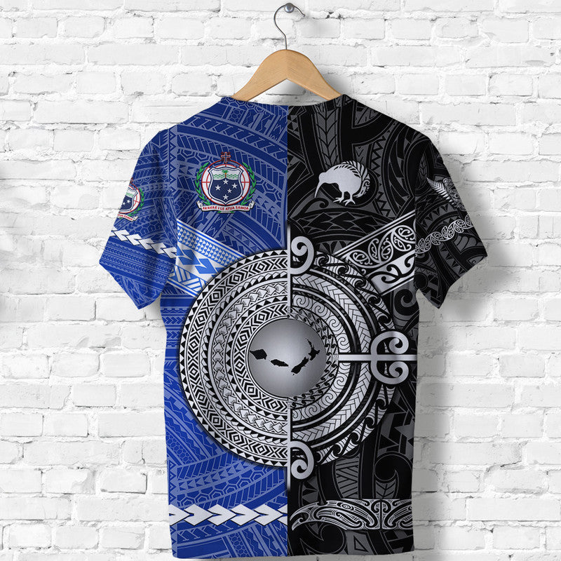 Samoa And New Zealand T Shirt Together - Black
