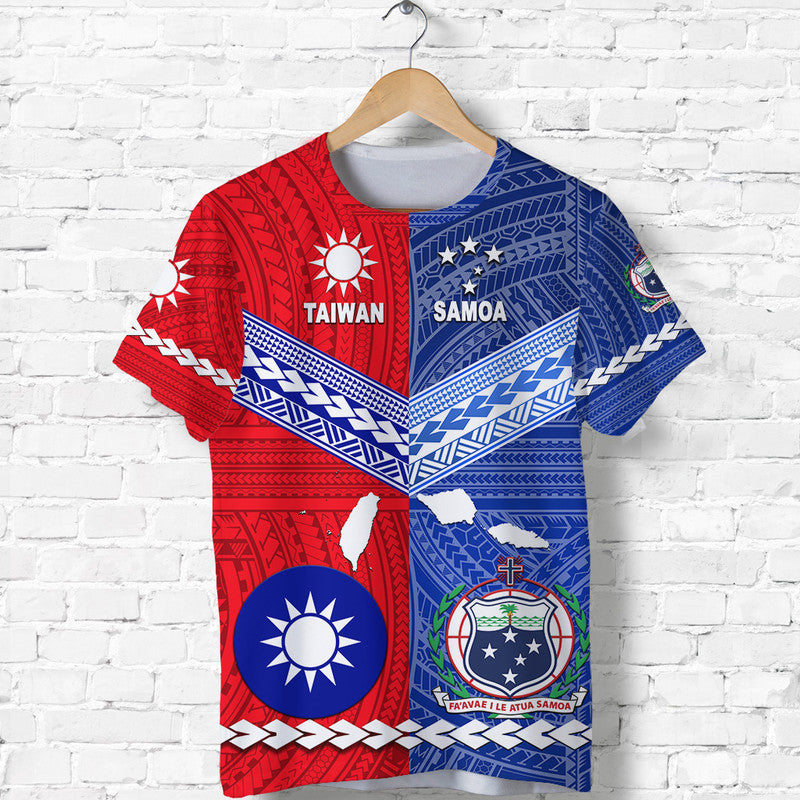 Taiwanese And Samoan Polynesian T Shirt Together
