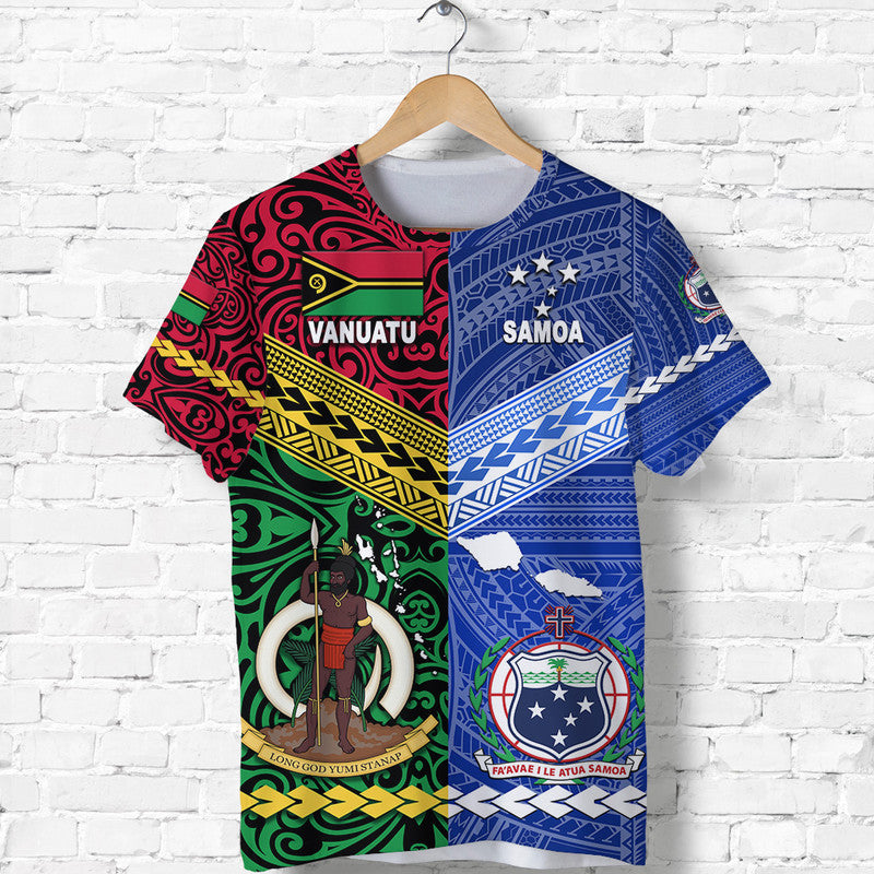 Samoa And Vanuatu T Shirt Together