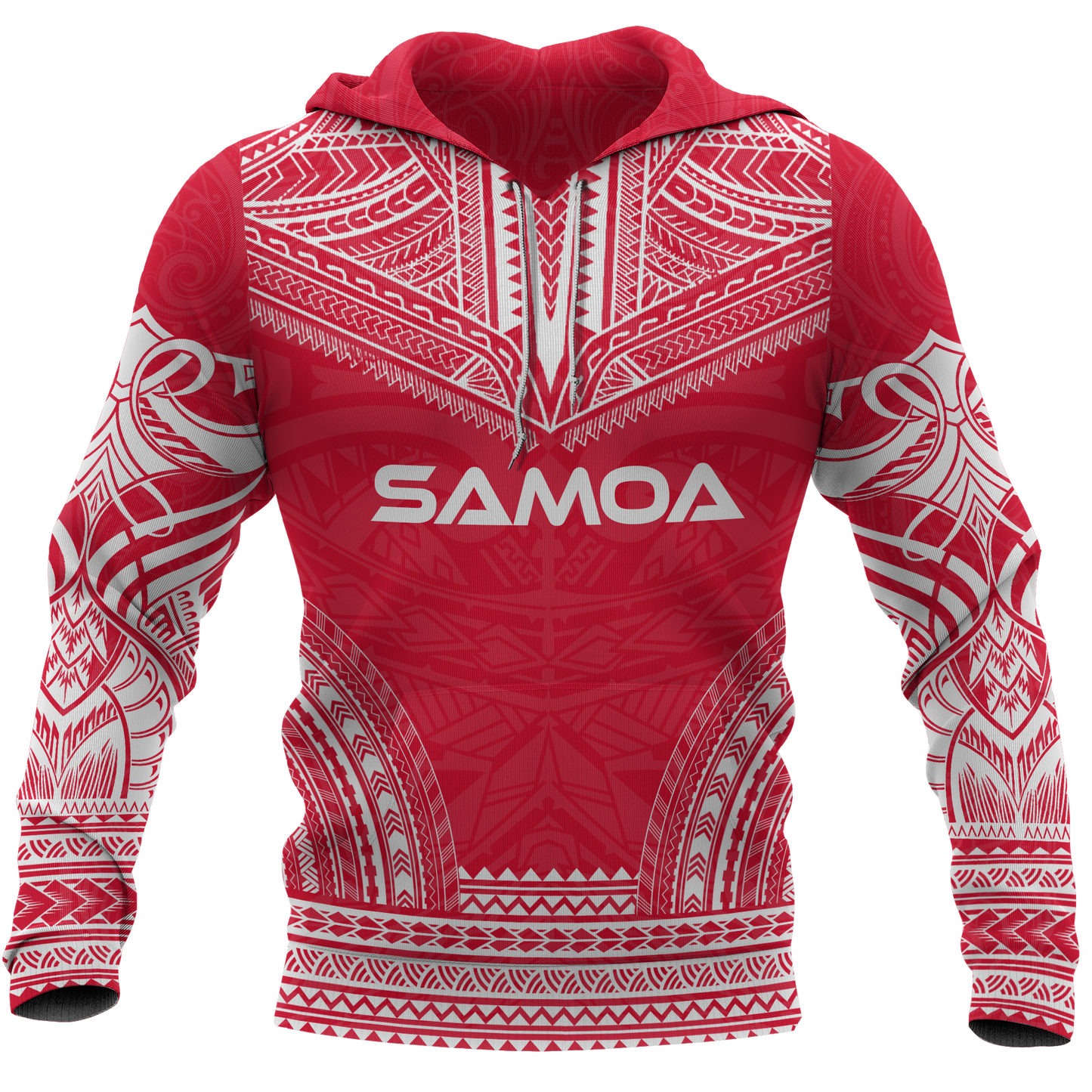Samoa Polynesian Chief Hoodie Red Version