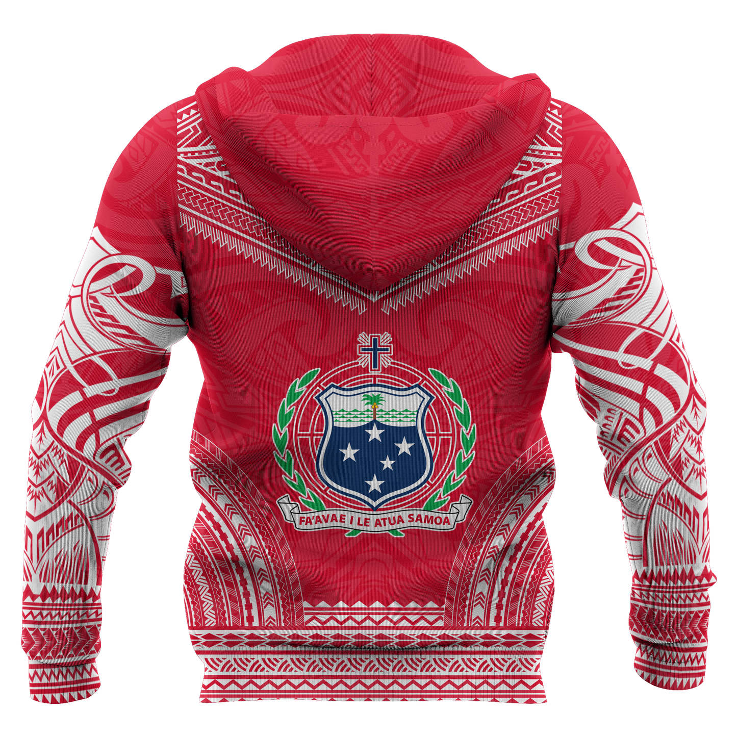 Samoa Polynesian Chief Hoodie Red Version