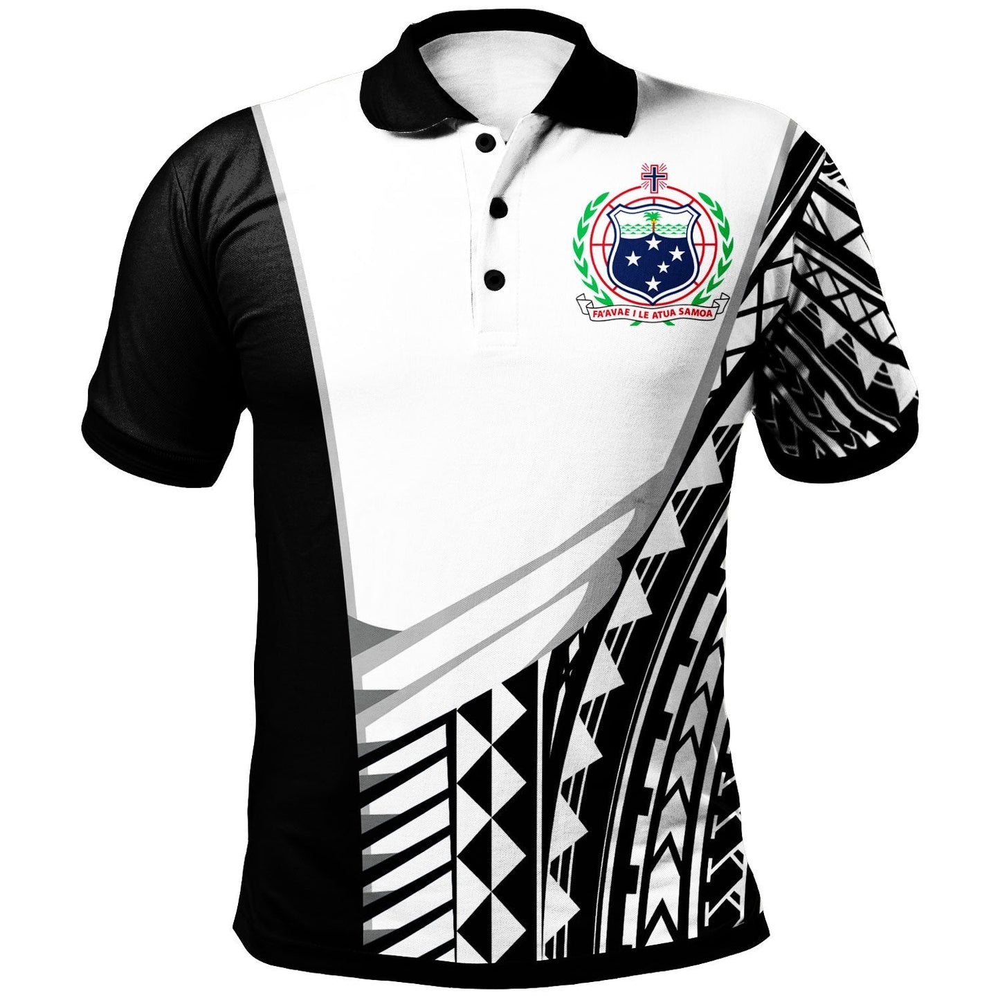 Samoa Polo - Shirt - Athletes Style Coat Of Arms Shirt