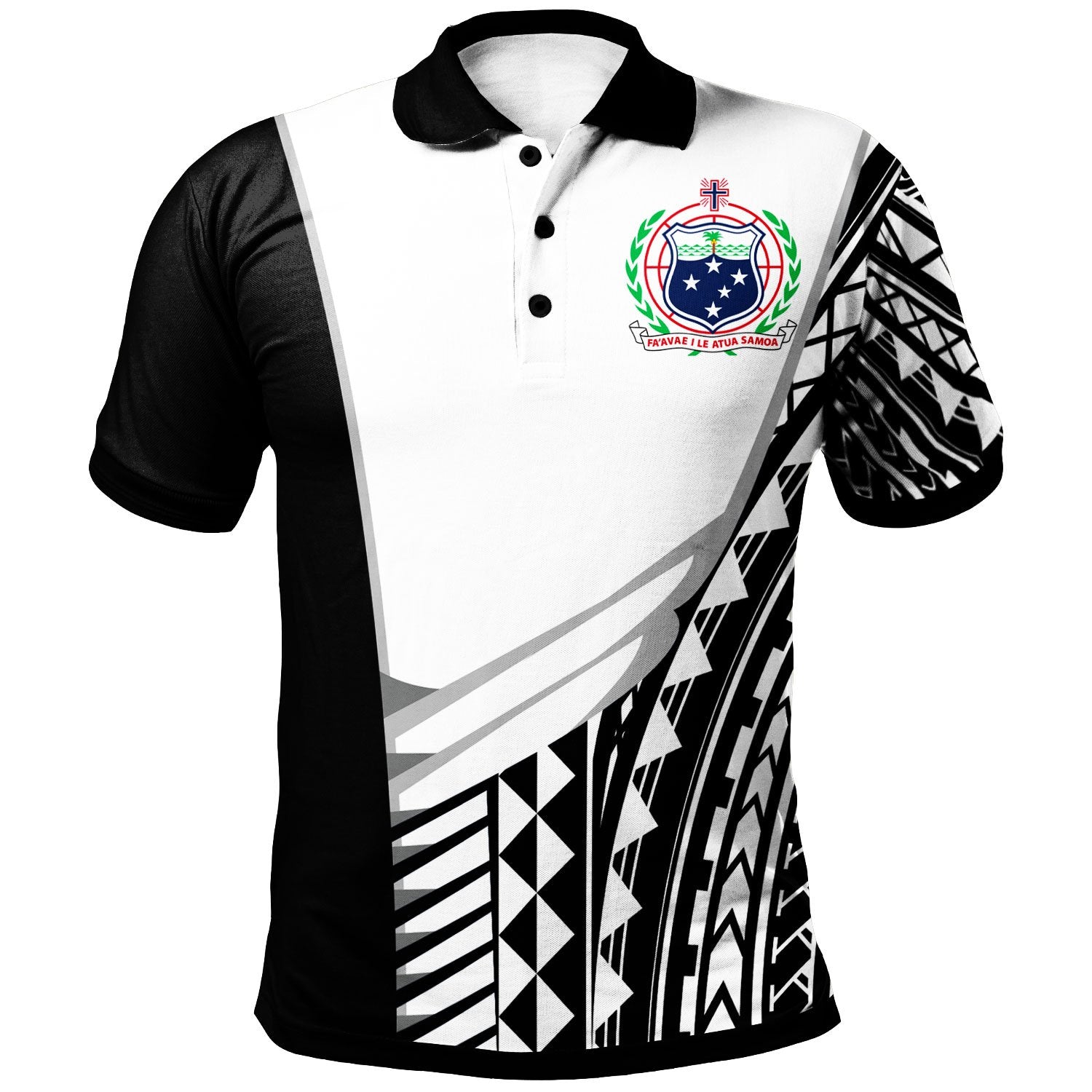 Samoa Polo - Shirt - Athletes Style Coat Of Arms Shirt