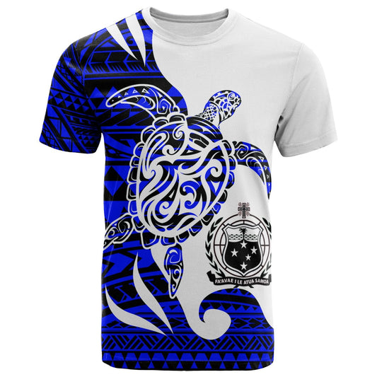 Samoa Custom Personalised T - Shirt - Mega Turtle Shirt