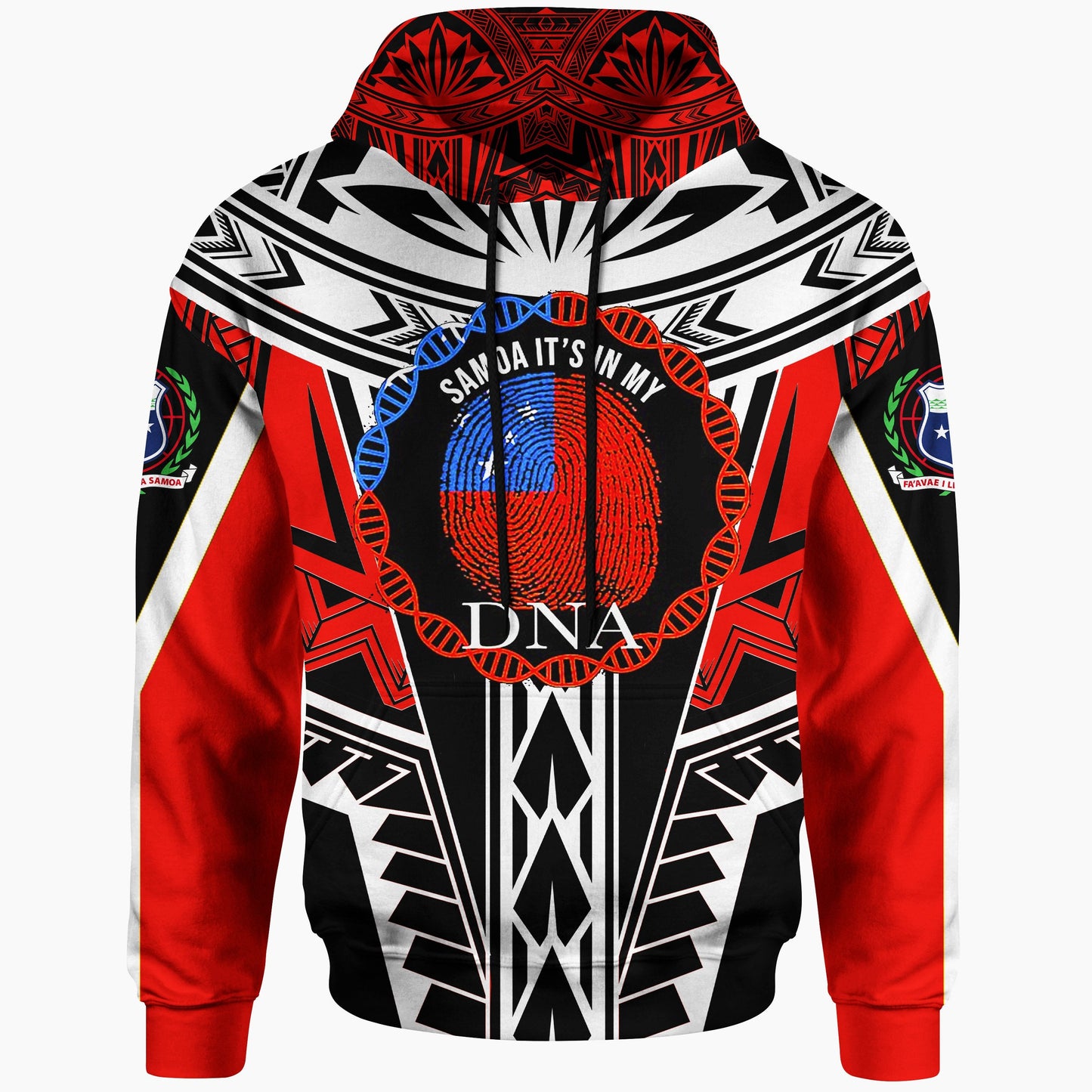 Samoa Hoodie It's In My DNA Red Color