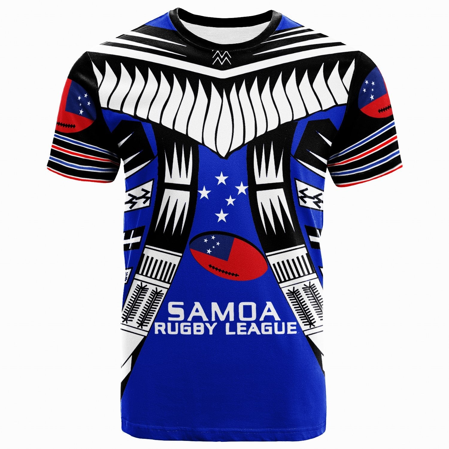 Samoa Custom Personalised T - Shirt - Samoa Rugby Sport Style Blue Color