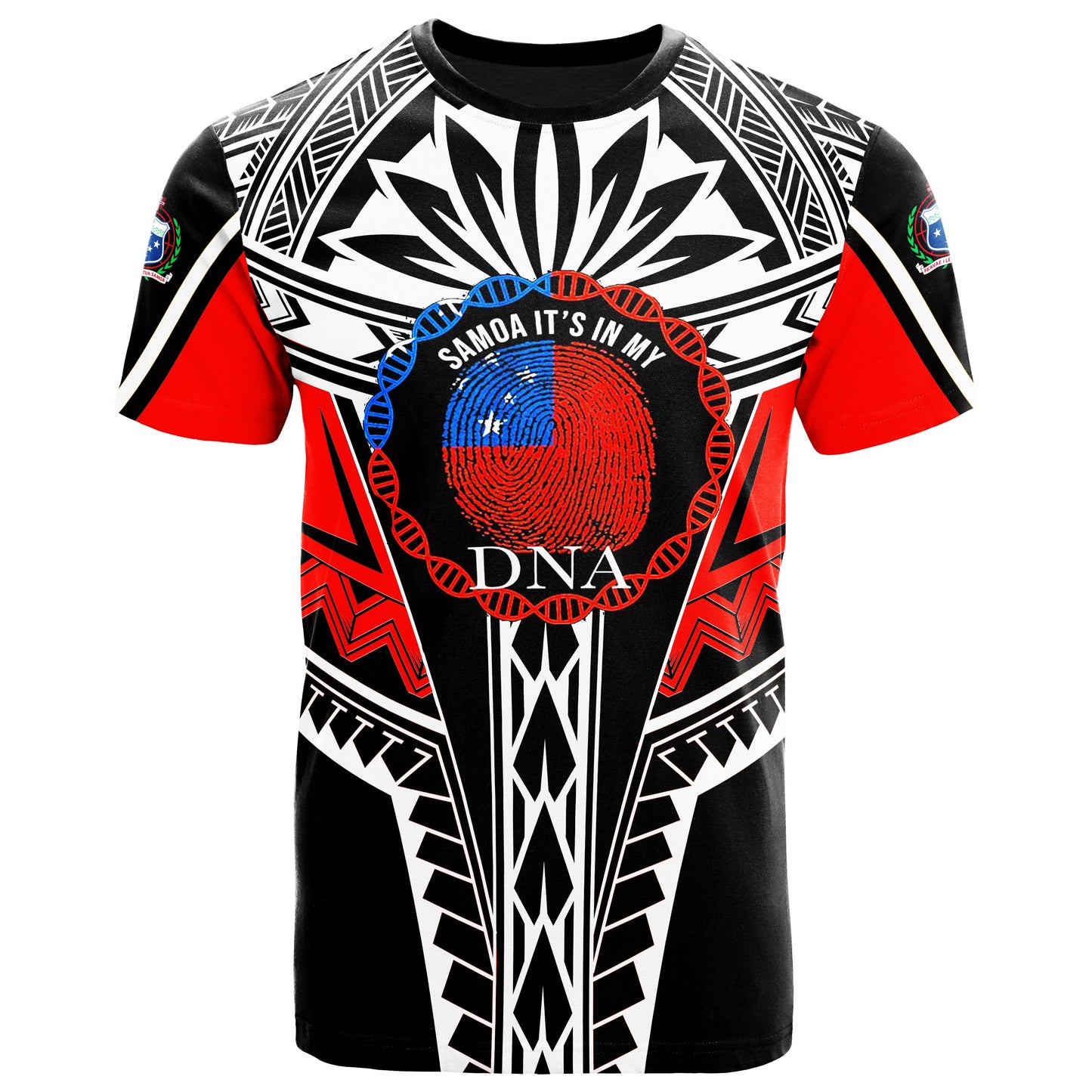 Samoa T - Shirt - It'S In My Dna Color Red