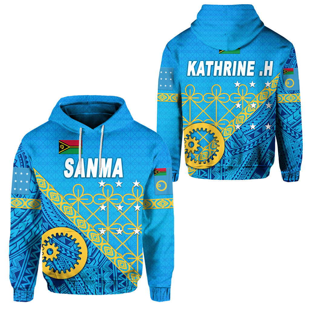 (Kathrine .H) Sanma Province Hoodie Vanuatu Pattern Unique Style