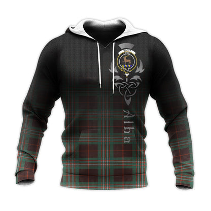 Printivon Scott Brown Ancient Tartan Crest Alba Celtic Hoodie