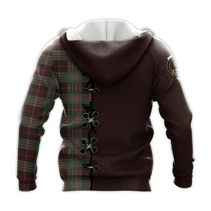 Printivon Scott Brown Ancient Tartan Hoodie Lion Rampant And Celtic Thistle Style